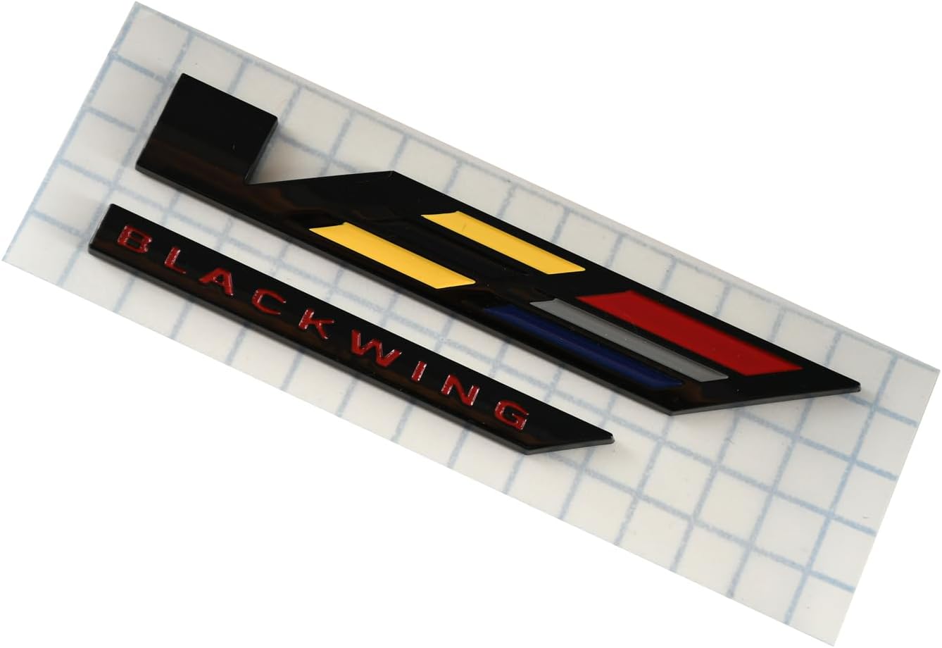 Emblema V-Blackwing para CT4 CT5 2020-24 Negro/Amarillo/Rojo