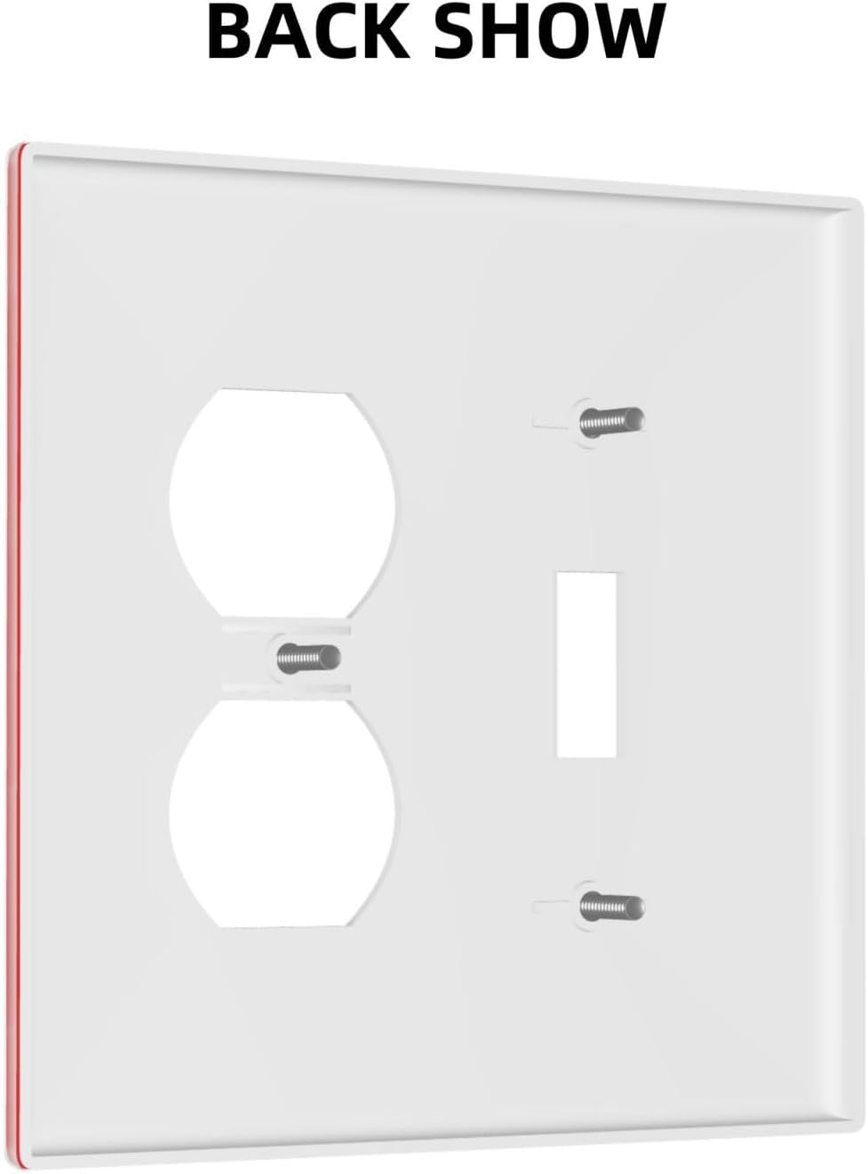 Cubierta interruptor luz y enchufe decorativo 2 bandas