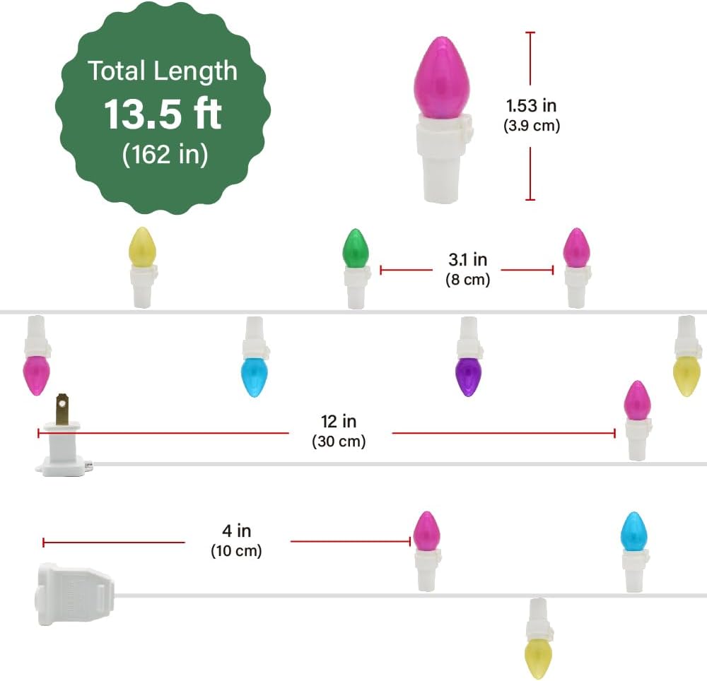 Guirnalda luces LED Pascua forma huevo 120V exterior