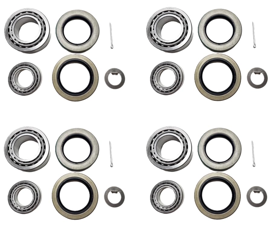 Set 4 rodamientos cubo remolque 2.25" 2.125"