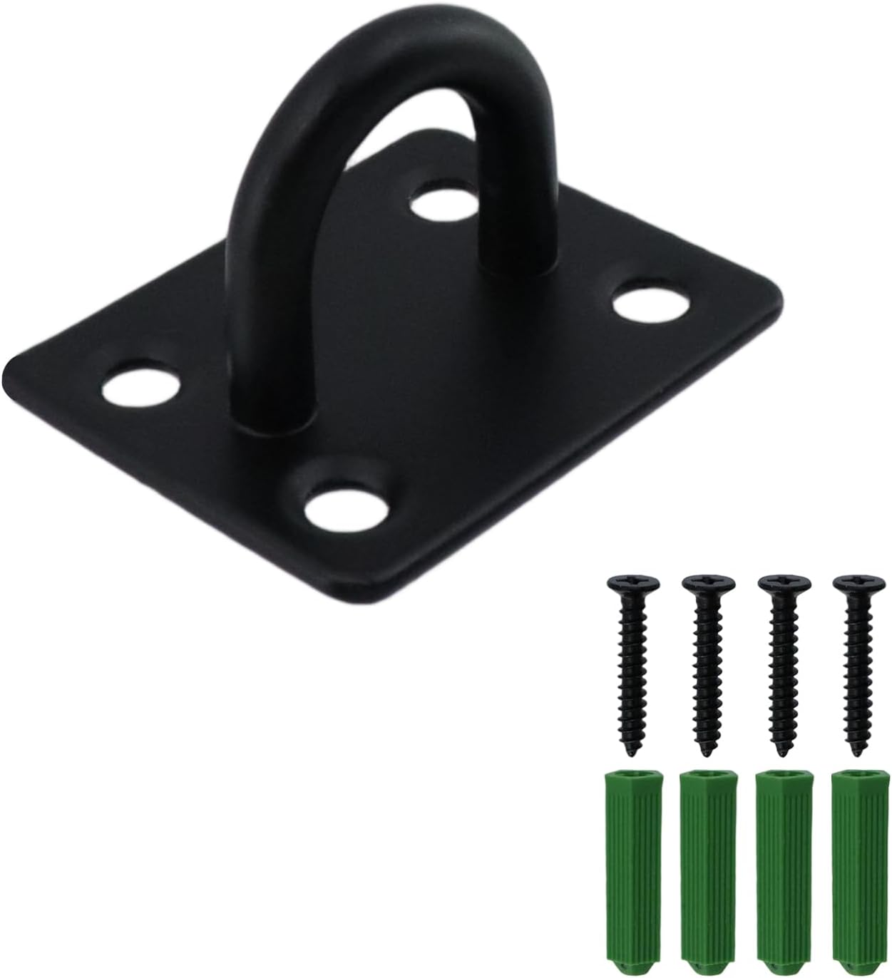 6 Ganchos Acero Inox para Placa Ojo y Pared