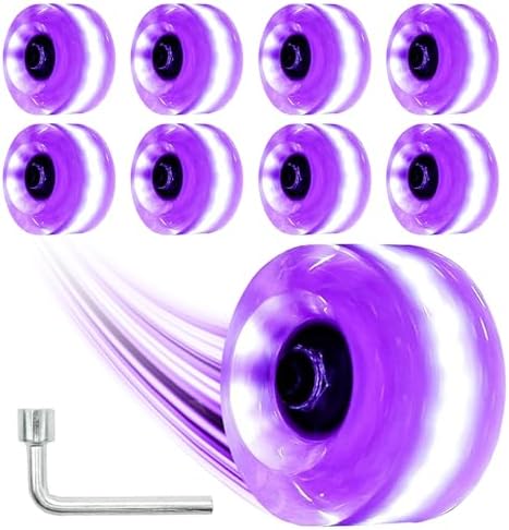 8 Ruedas Led Patinaje Dureza 78a Accesorios Iluminadores
