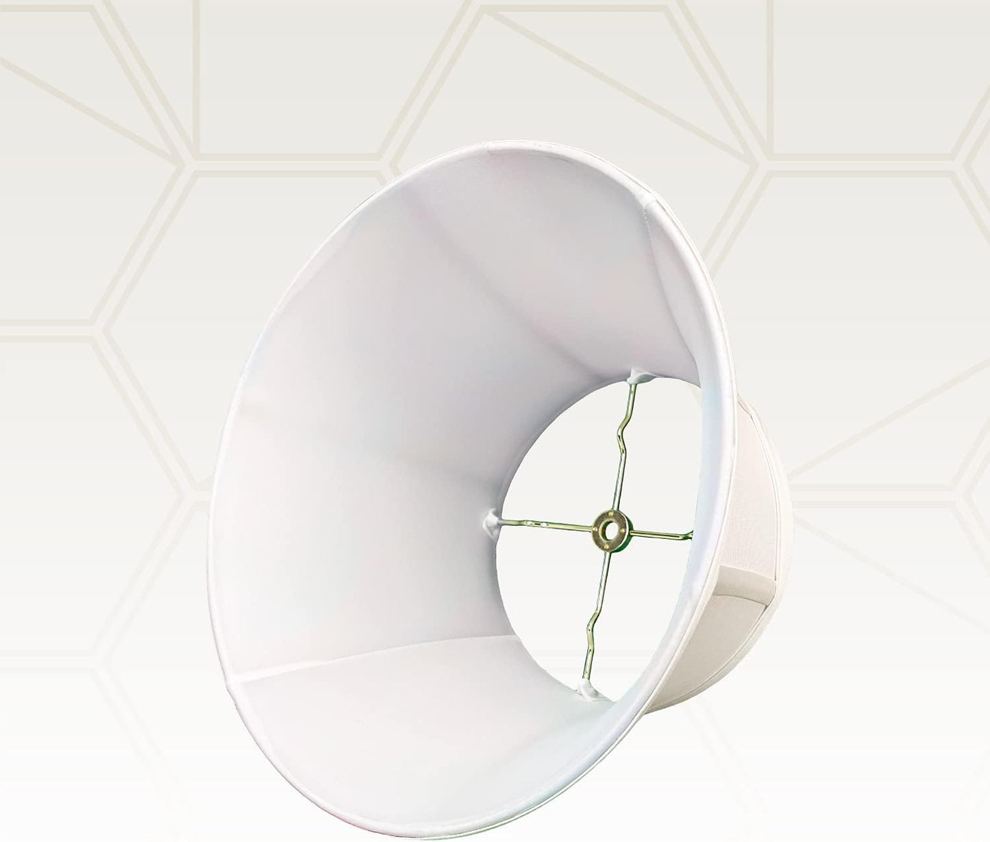 Pantalla lámpara campana tambo 11x17pulg blanco