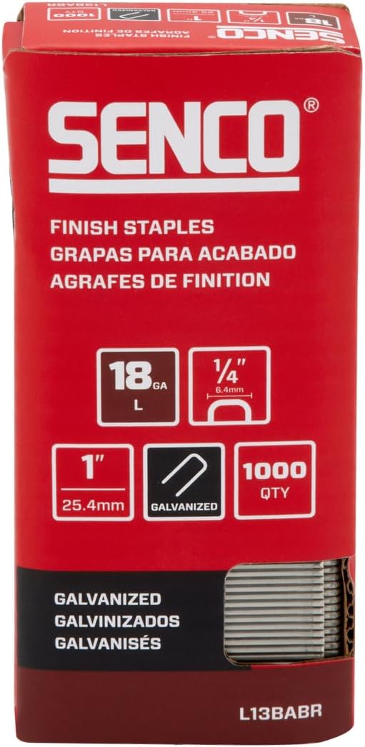 Grapas corona 1/4 pulg galvanizadas 1000uds