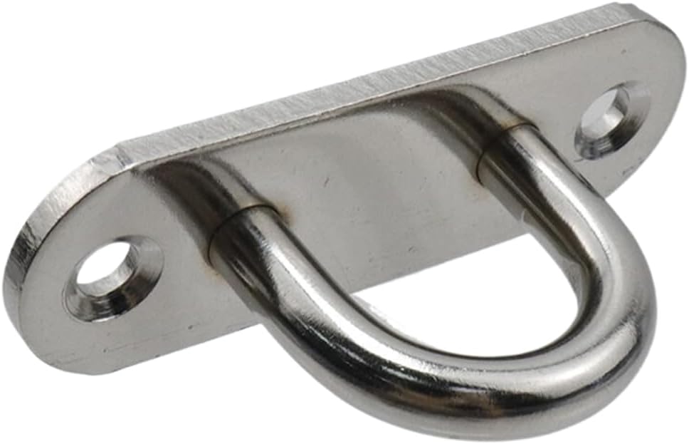 8 Ganchos Acero Inox para Columpios Plateados