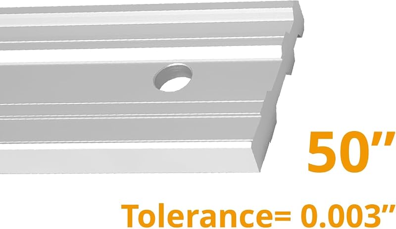 Bordes aluminio 50" para maquinista con tolerancia .003