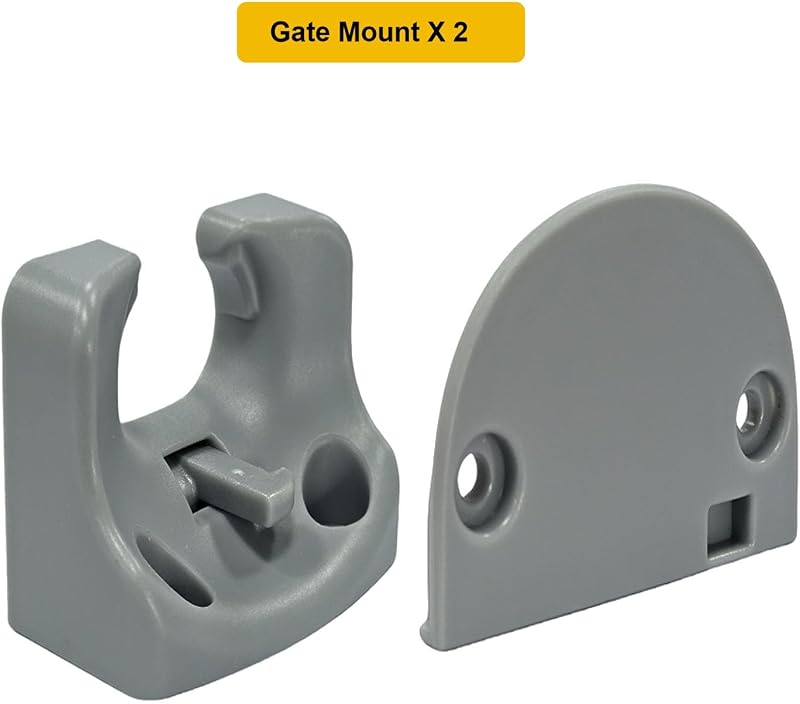 Kit repuesto puerta bebé soporte enganche gris