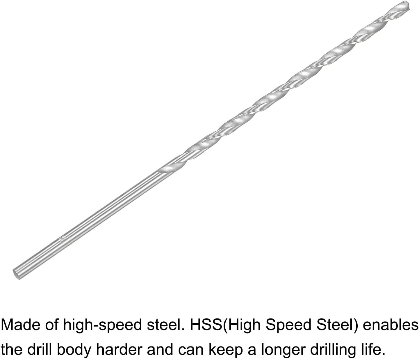 Brocas HSS extralargas 0.157pulg para metal endurecido