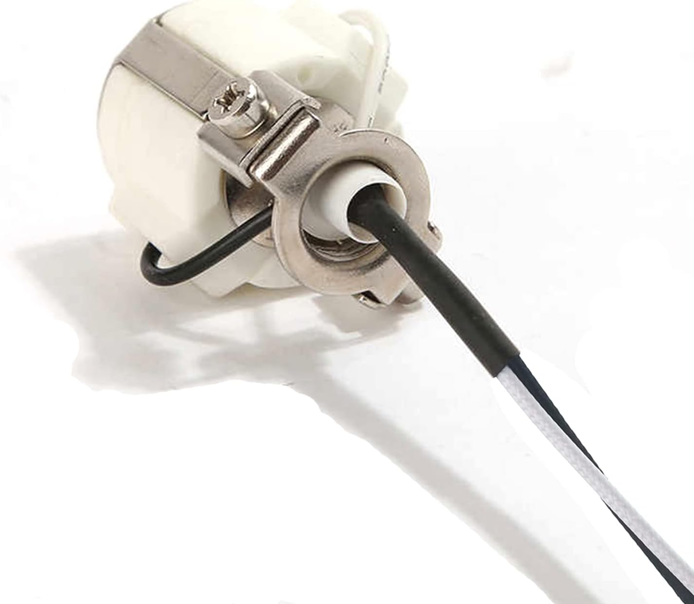 Candelabro E11 cerámica con base enchufe 8pulg 1000W