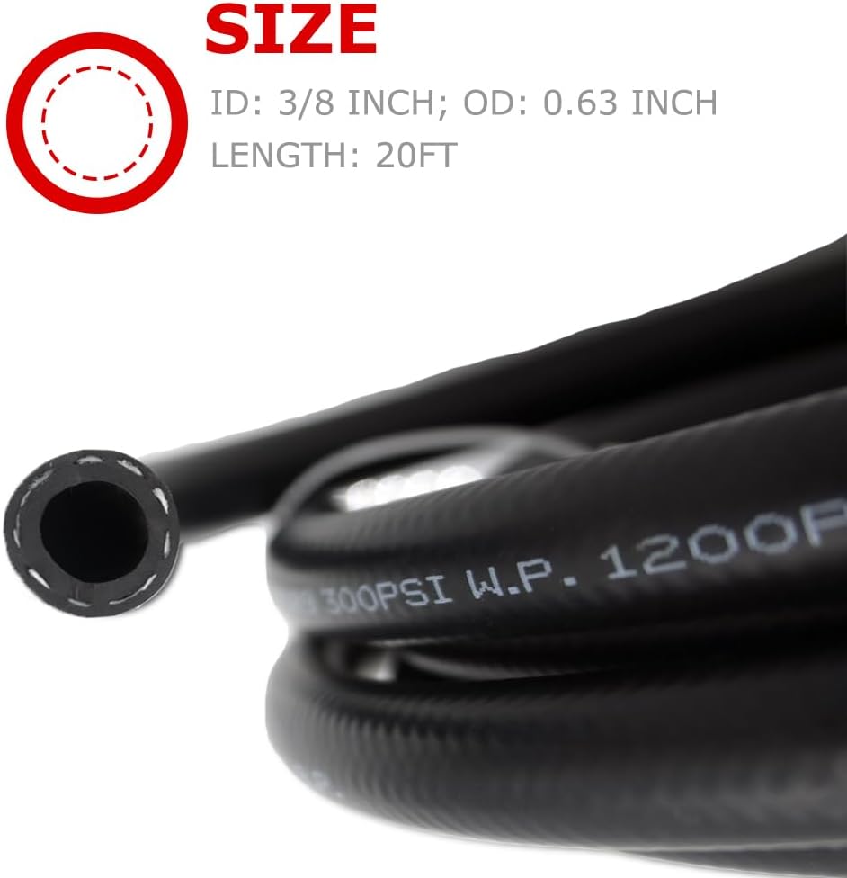 Manguera combustible 3/8" 300 PSI refrigerante