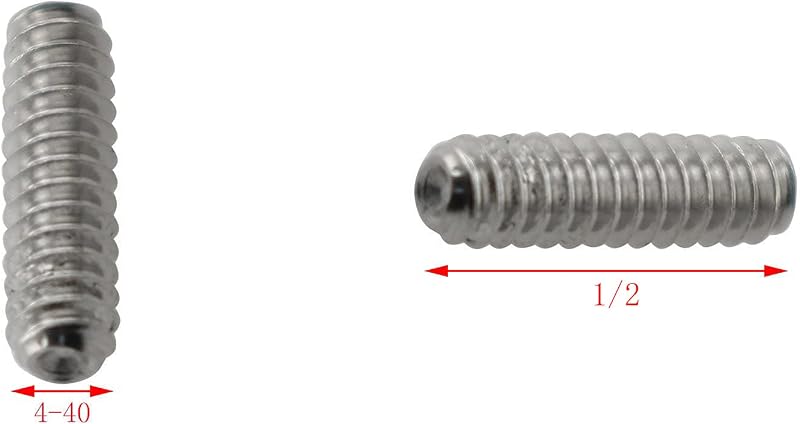 Set 25 Pzas Tornillos Allen Acero Inox 4-40x1/2