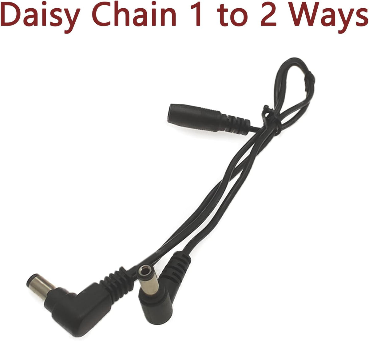 Cable alimentación pedal guitarra 9 V CC