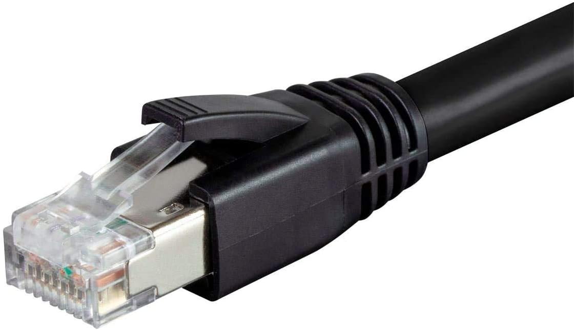 Cable LAN RJ45 Cat8 5ft 40Gbps blindado S/FTP para enrutador