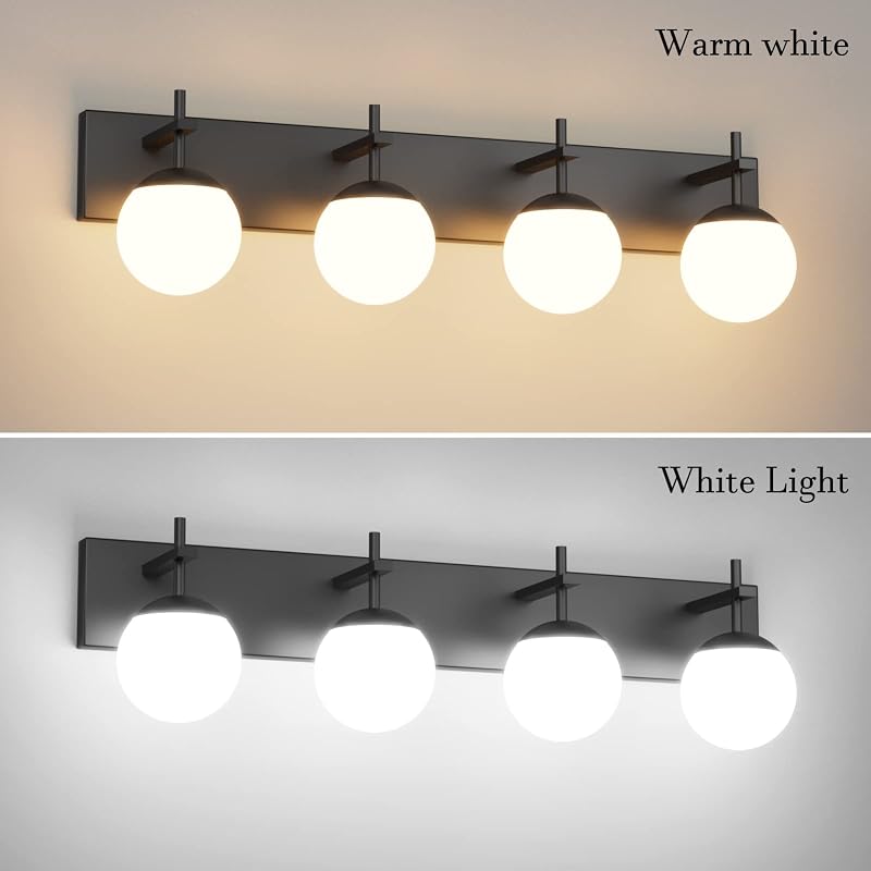 Lámpara de pared moderna de mediados de siglo 4 luces