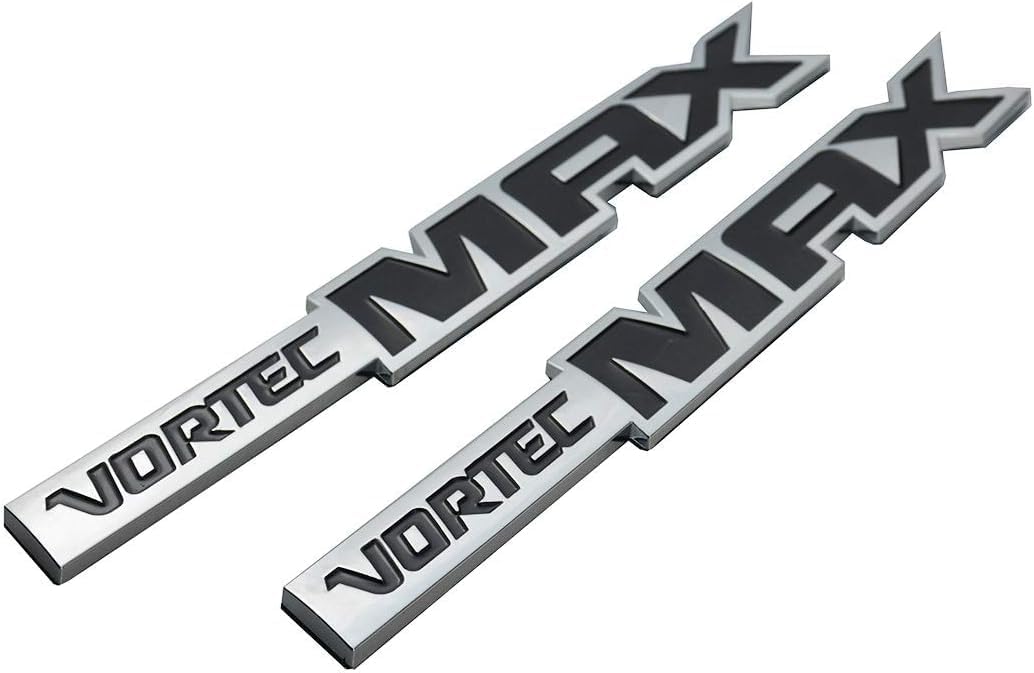3 Pzas Emblemas Vortec MAX 3D para Silverado Cromado/Negro