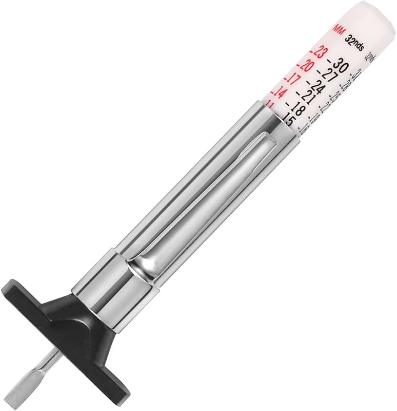 Medidor profundidad banda rodadura neumático codificado colores