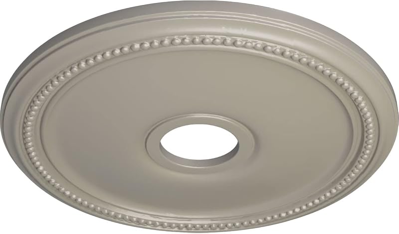 Medallón techo Diane 18x3 5/8" pintado blanco perla