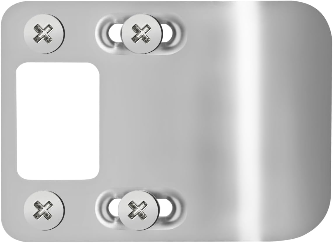 Placa acero inox 316 extensor puerta seguridad set 2