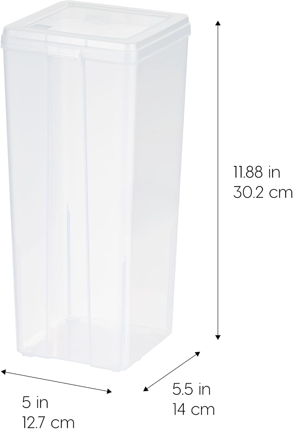 Contenedores alimento 3.9qt pack 4 transparentes apilables