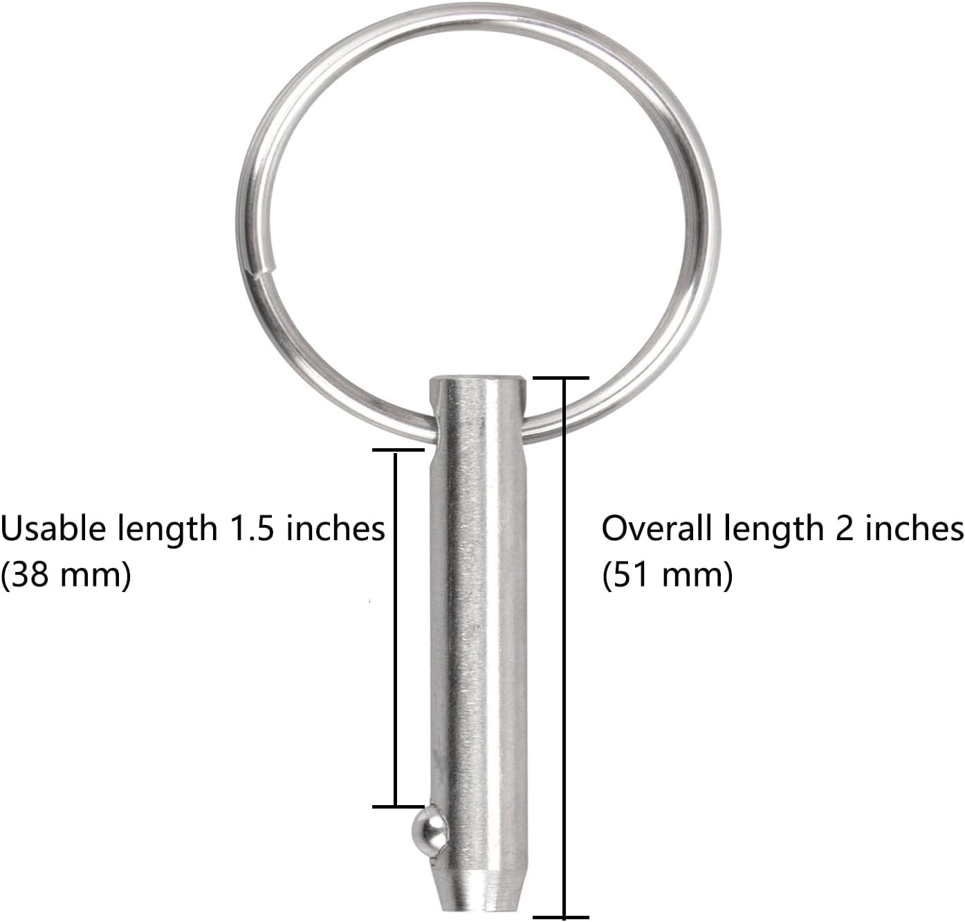 2 Pines Acero Inox 316 Bimini 1/4pulg