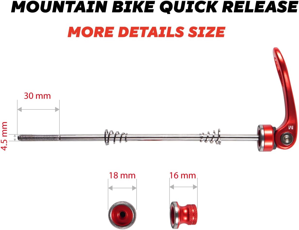 Brocheta eje rueda MTB bicicleta carretera