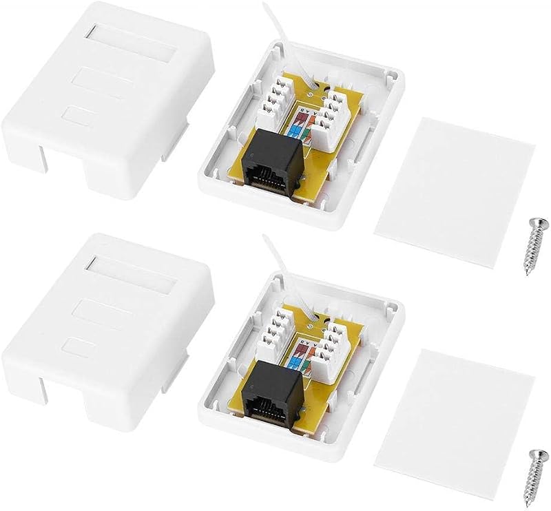 2 Pzas Módulo Red Cat6 Keystone Jack Instalación Ethernet