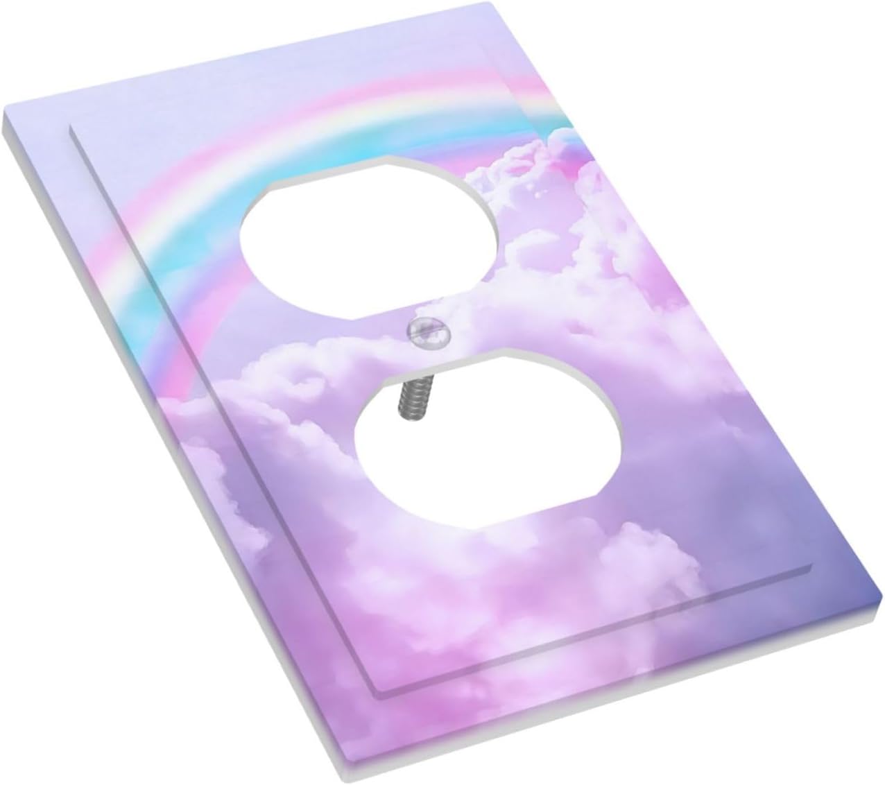 Placa interruptor nube rosa decorativa para dormitorio