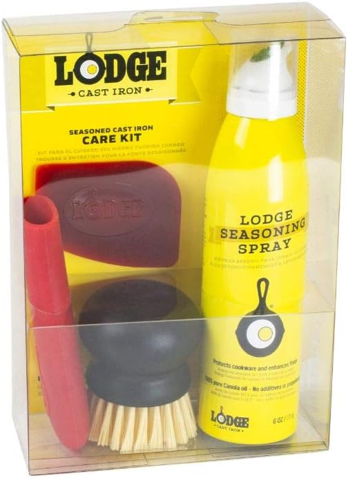 Kit cuidado hierro fundido sazonado 6oz
