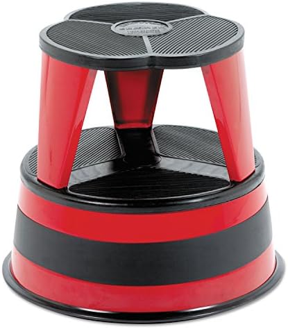 Taburete acero 16pulg 350lb rojo