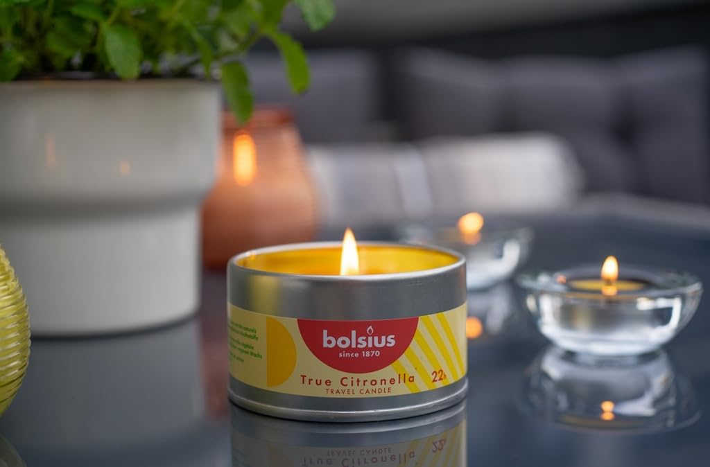 Velas citronela exterior lata metal 4 pzas 22h