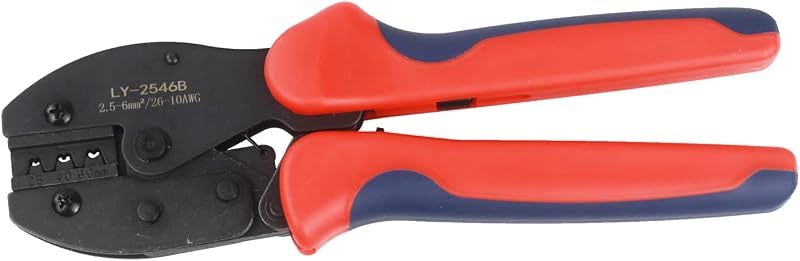 Herramienta prensado solar 2546B alicates crimpado 2.5/4/6mm² rojo