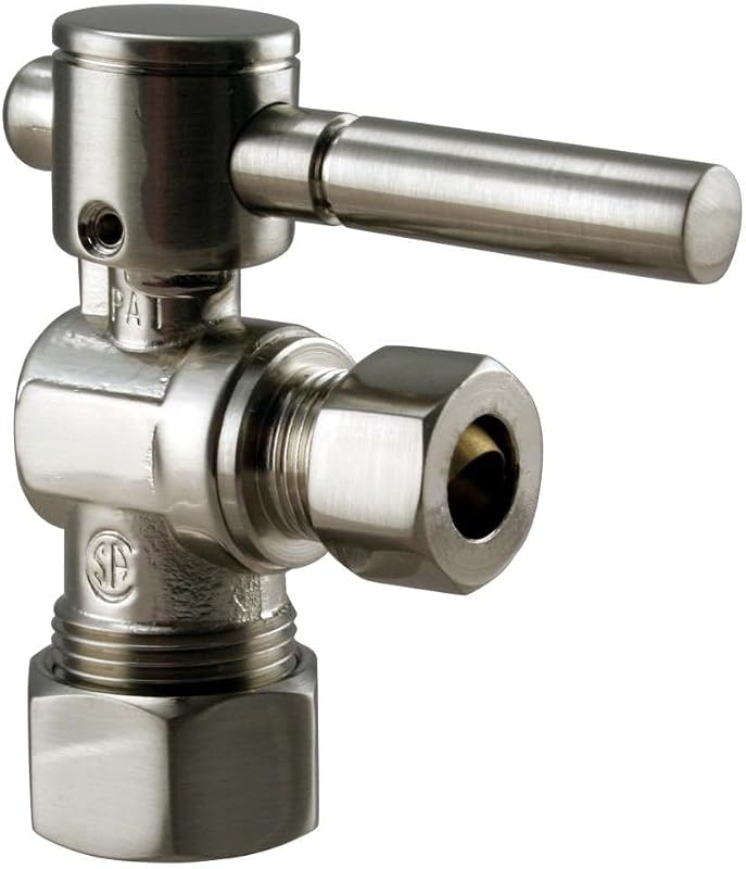 2 Válvula cierre angular palanca 5/8x3/8" níquel satinado