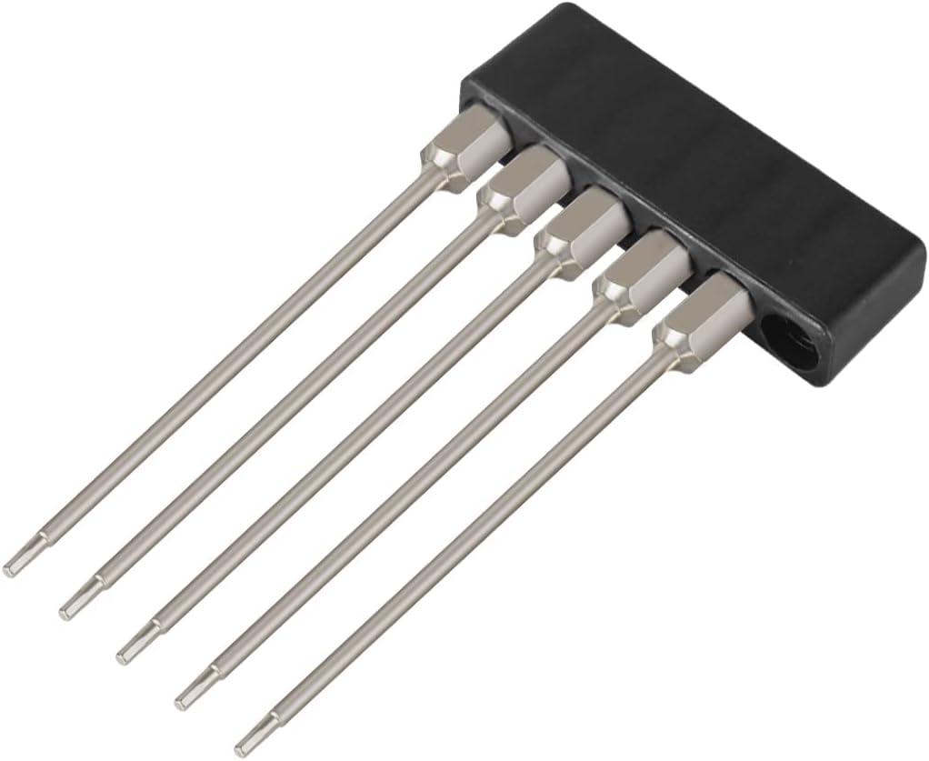 Juego 5 Pzas Brocas Hex Métricas H2.0 Vástago 1/4pulg