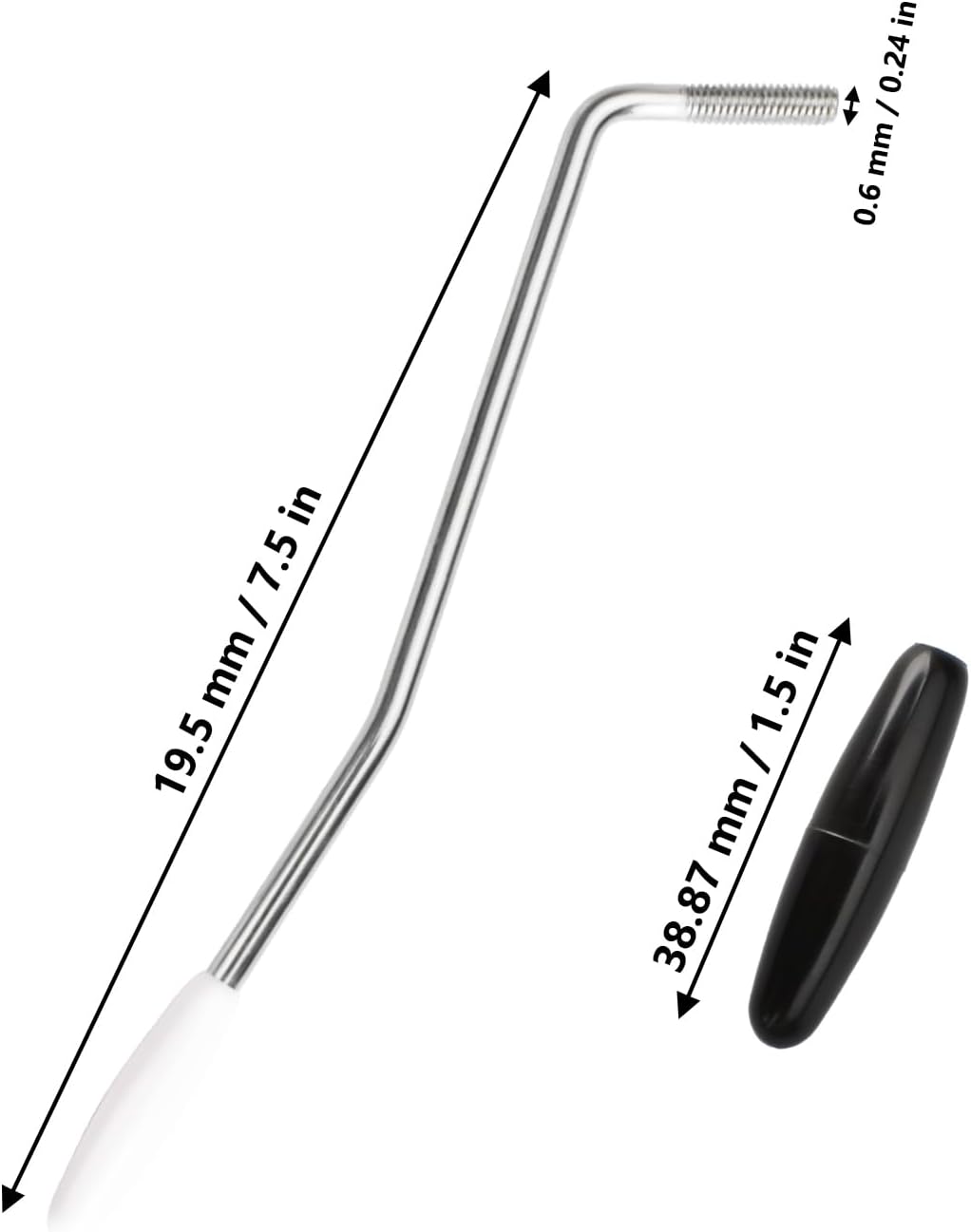 Brazo vibrato 0.236pulg para guitarra eléctrica Strat 3 colores