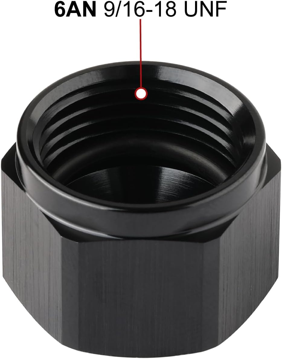 Adaptador bloqueo aluminio negro 2 Pzas