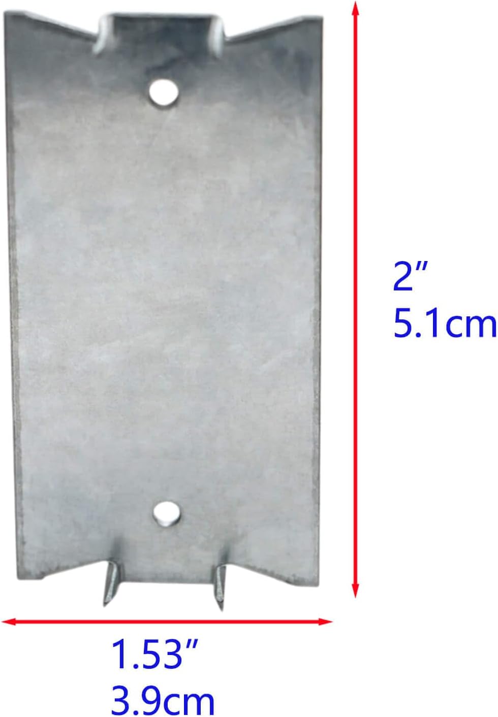 50 Placas Uñas Tachuelas Madera 1.5x2pulg Puntas Puntiagudas