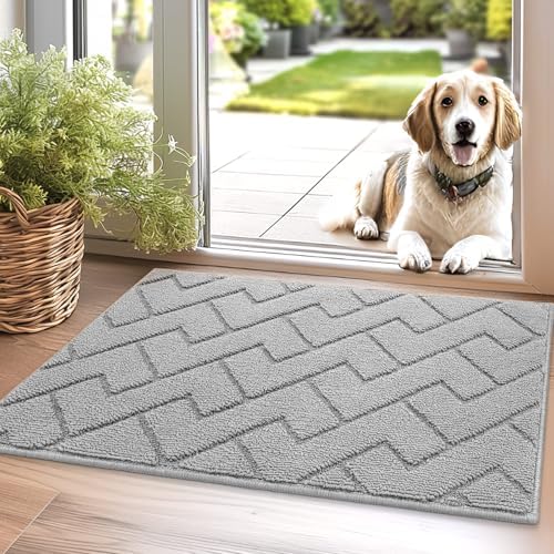 Felpudo antideslizante lavable 20x31.5 pulg perfil bajo entrada