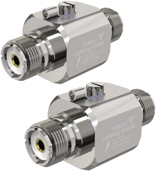 Pararrayos coaxial 2 conectores supresores para radio HF RF