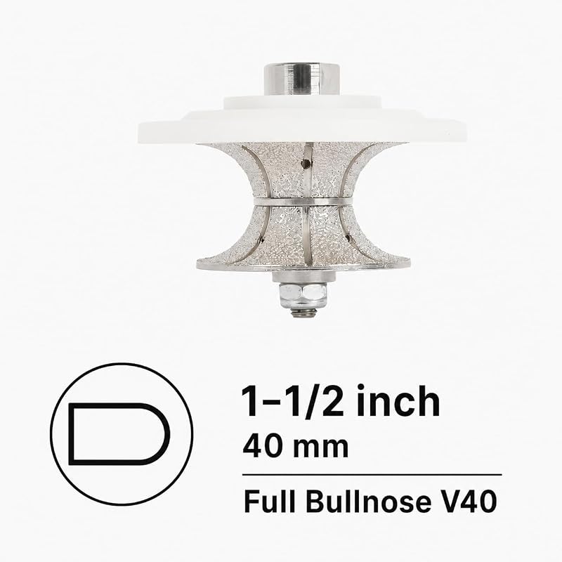 Broca diamante Bullnose 1-1/2" V40 para enrutador