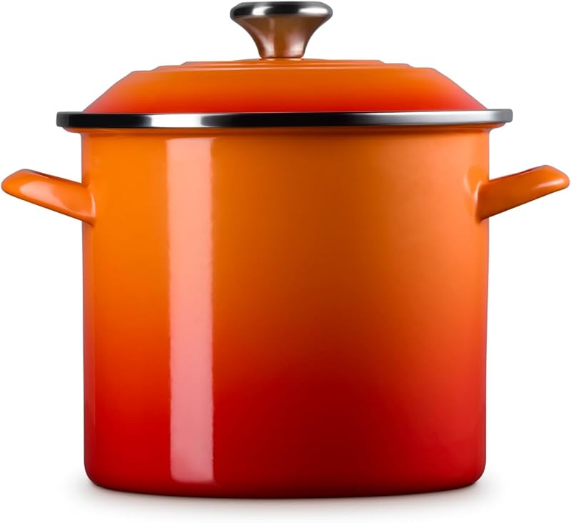 Olla esmaltada acero 8qt con perilla inox