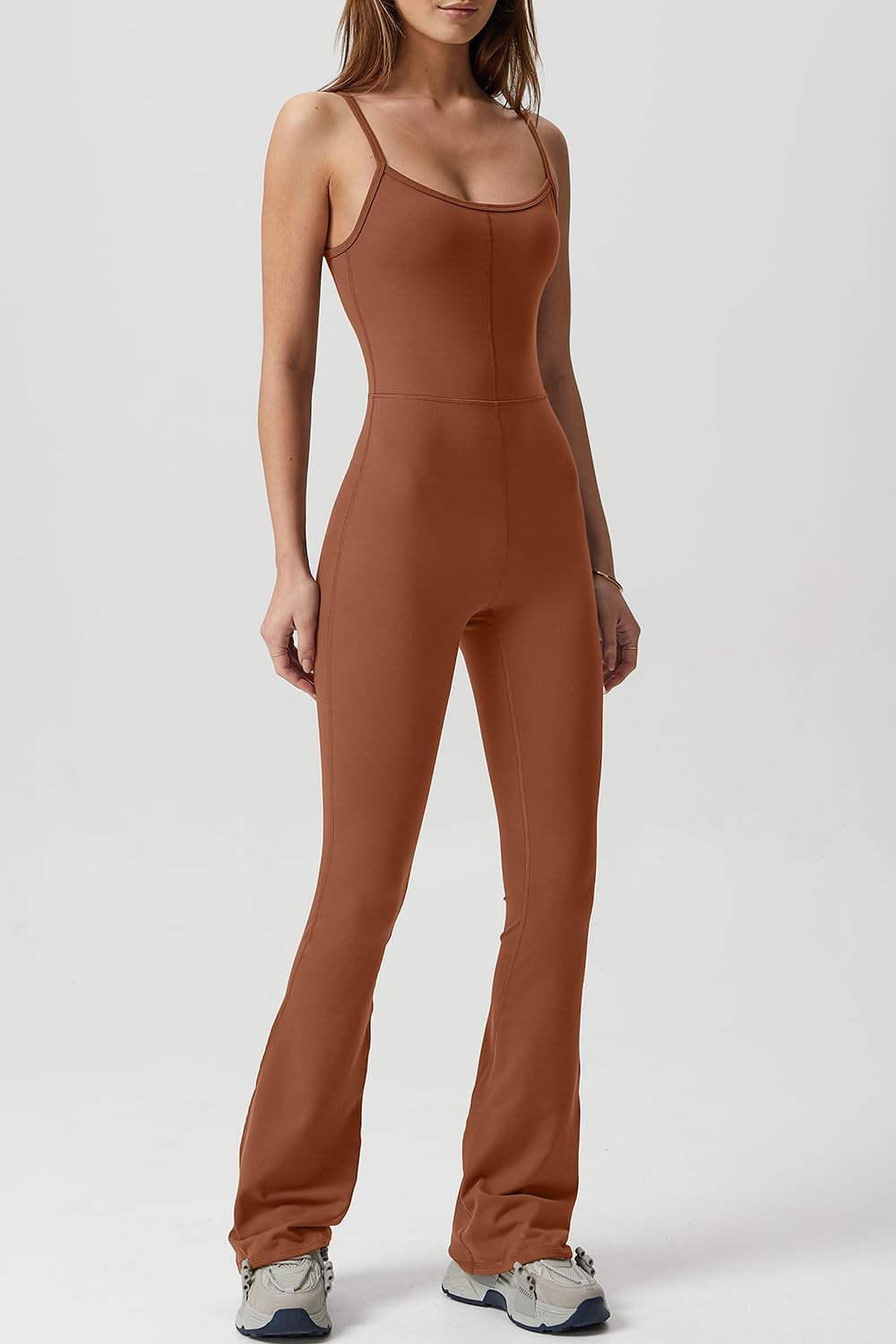 Mameluco mujer tirantes delgados cuello redondo estilo bodycon
