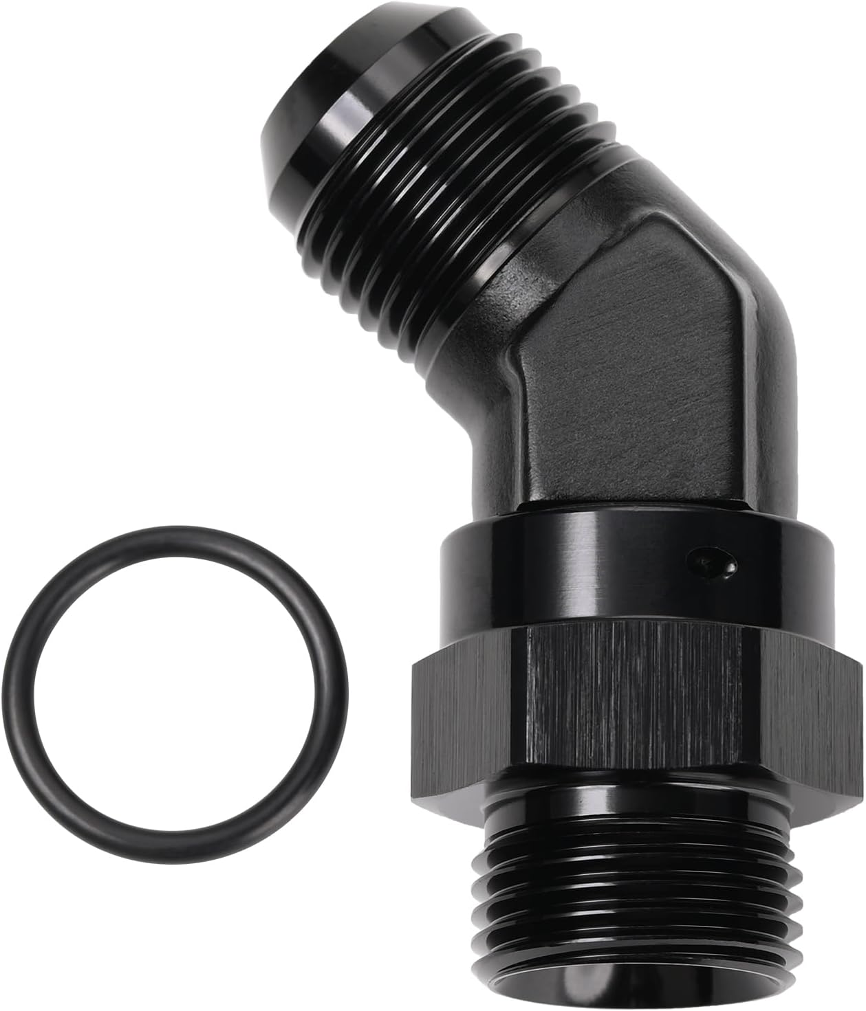 Adaptador rosca 10AN a 10AN-10 ORB aluminio negro