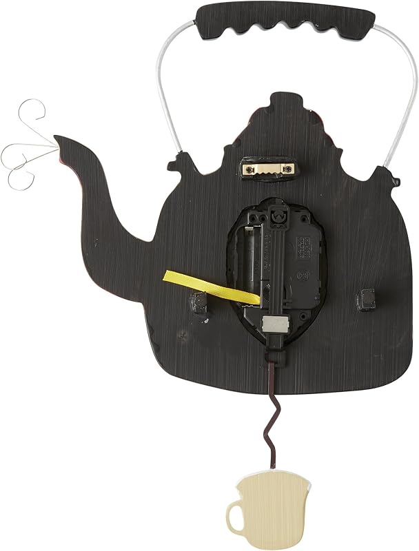 Reloj pared péndulo diseño floral vintage 10.24pulg