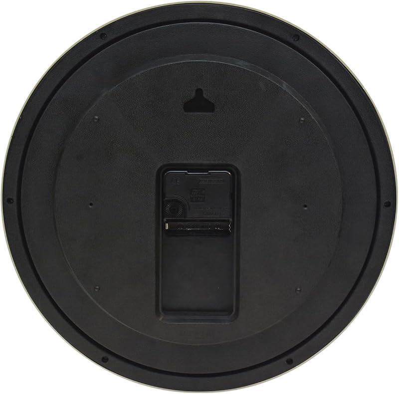 Reloj pared 13pulg esfera blanca marco negro