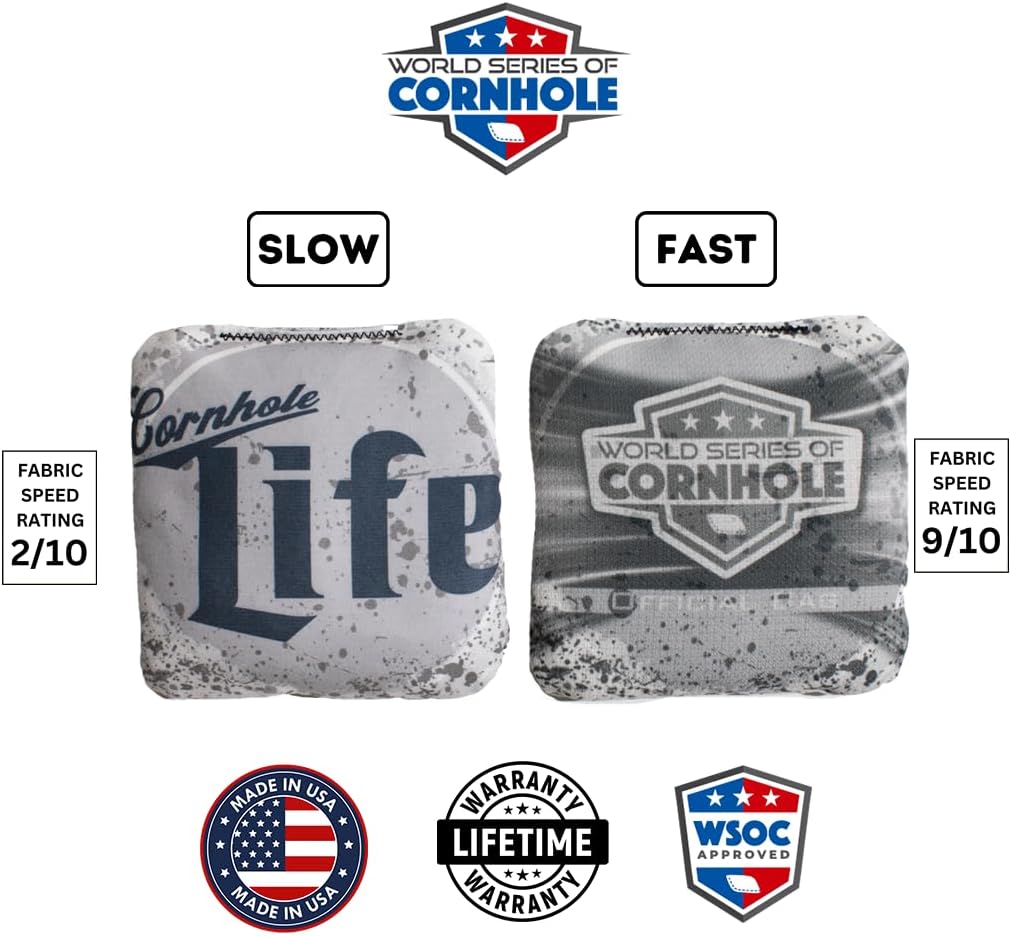 4 Pzas Bolsas Cornhole Doble Cara Velocidad 2 y 9