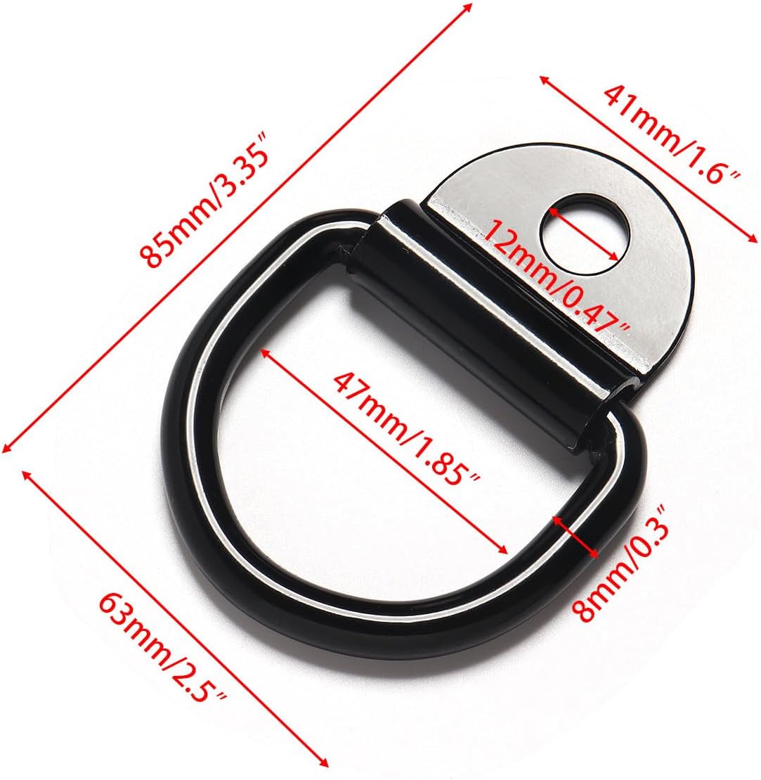 Anclajes anillo en D acero resistente para remolque
