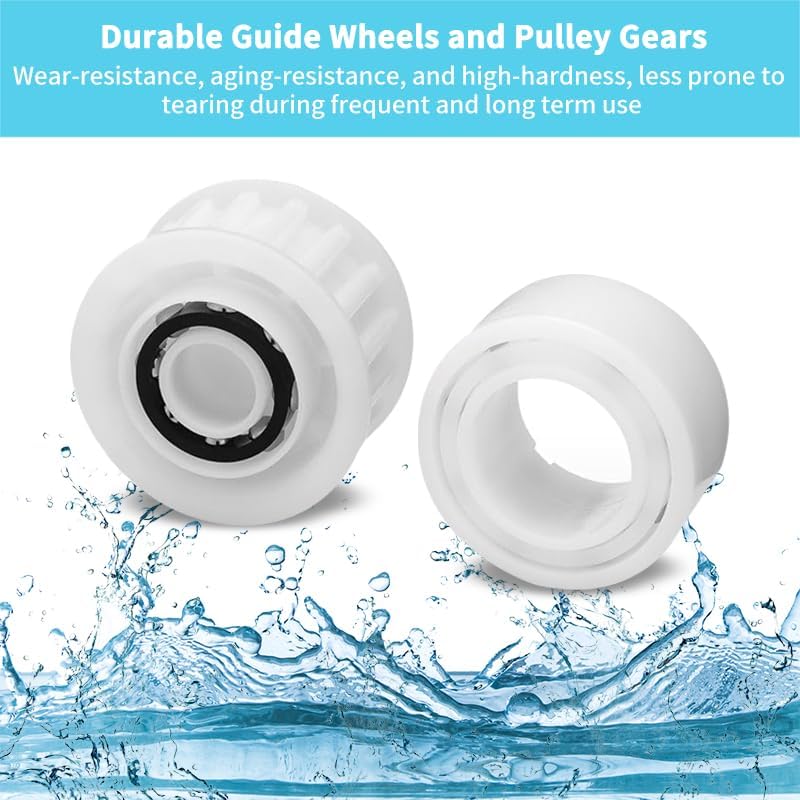Ruedas guía 4 Pzas con engranajes polea comp Nautilus CC Plus