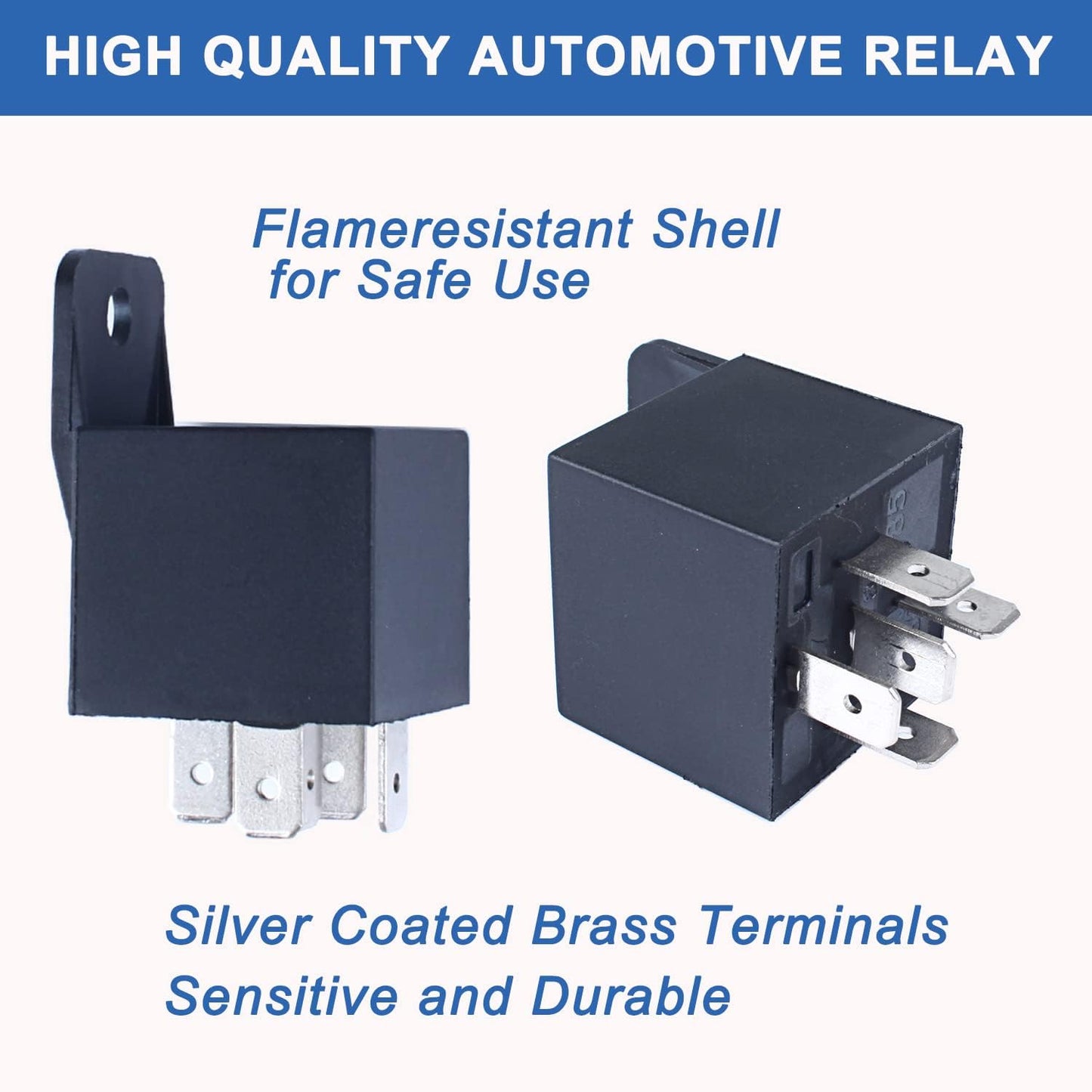 Relé automotriz 30/40A enchufe resistente 12V CC 5 pines