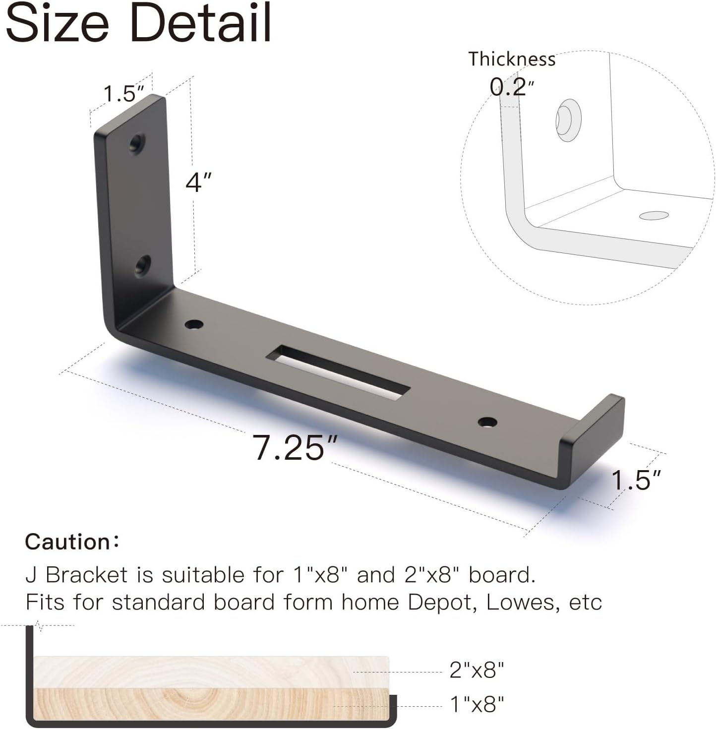Soporte estante 8" pack 6 resistente calado
