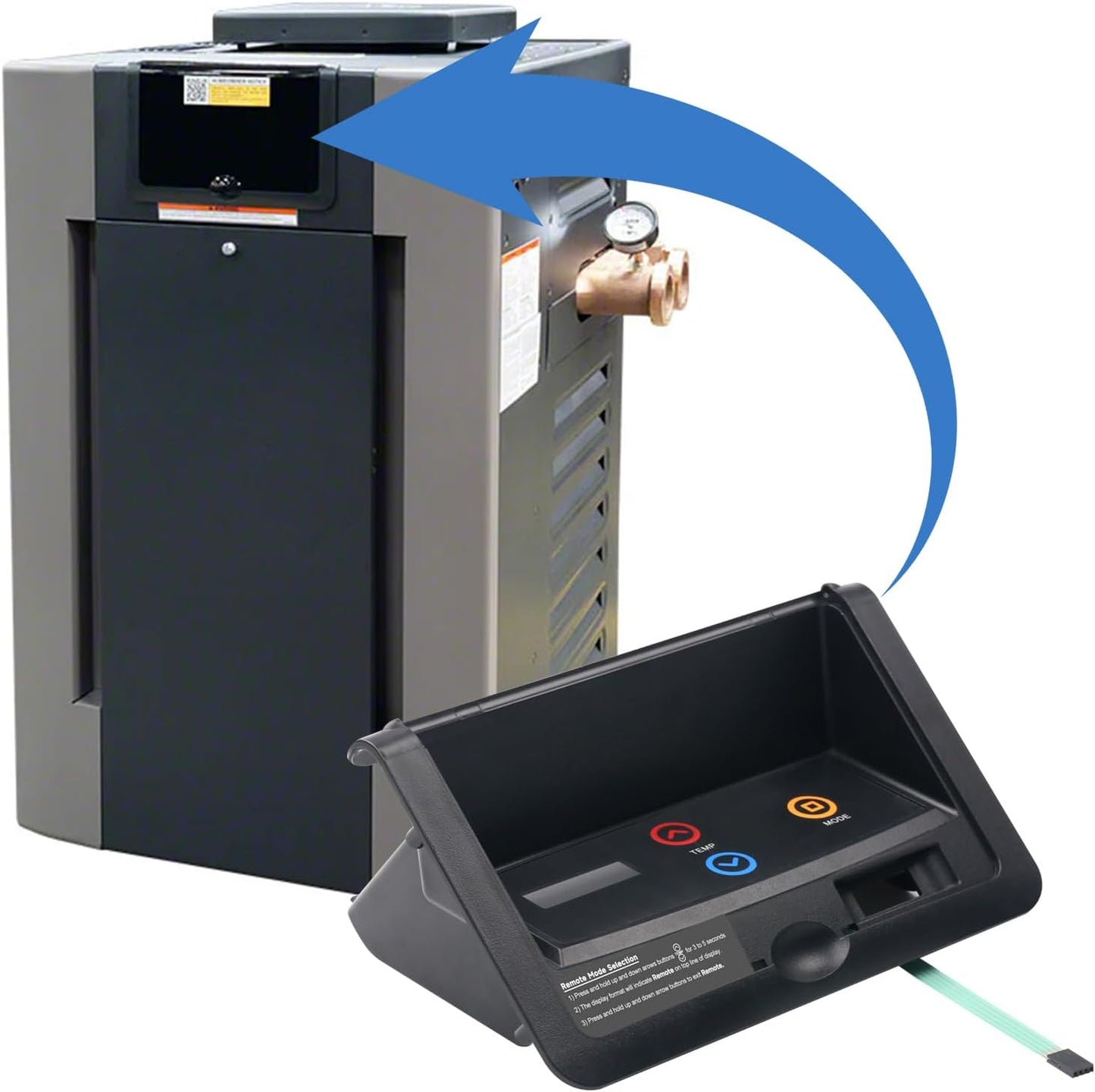 Bisel control con interruptor membrana Raypak R185B-R405B